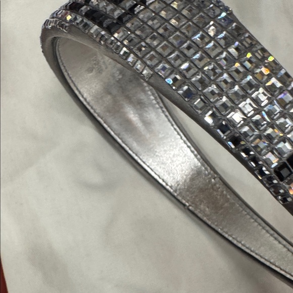 Gucci Silver and Black Crystal GG Headband - Picture 9 of 10